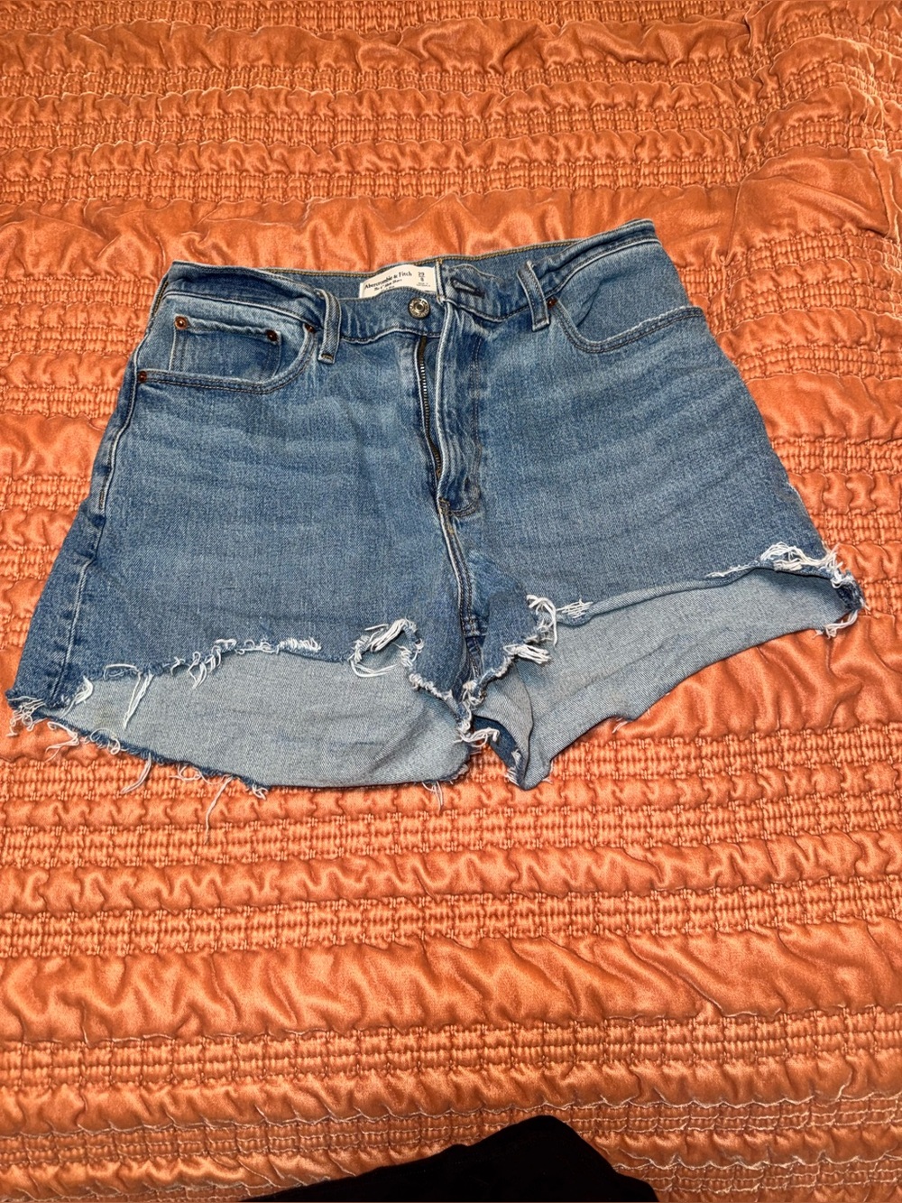 Abercrombie Curve Love High Rise Dad Shorts 29/8 Denim